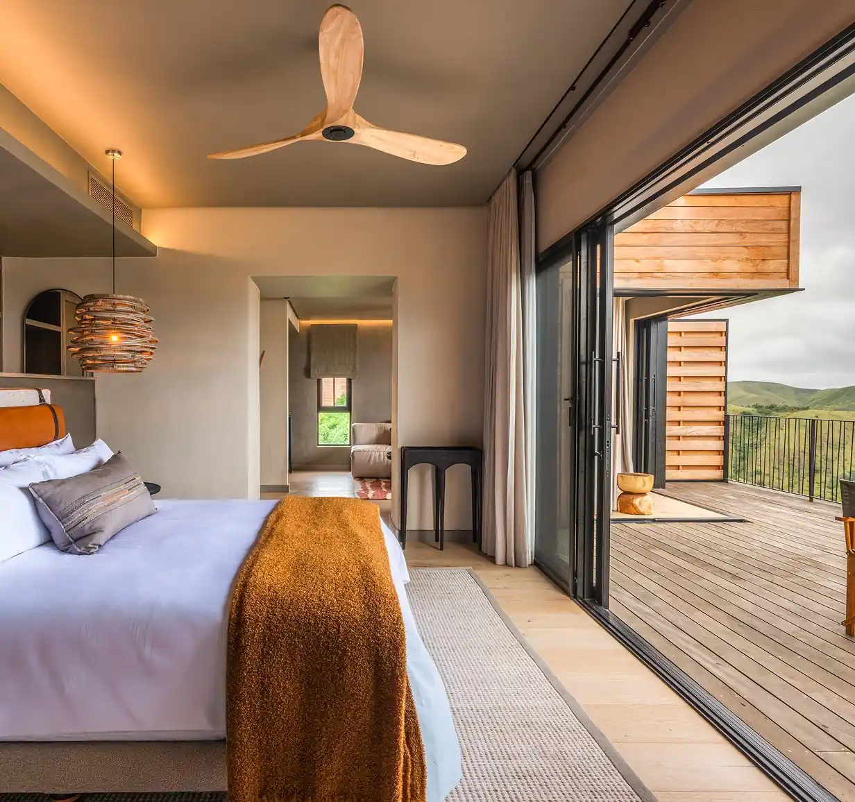 Panoramic mountain suite interior